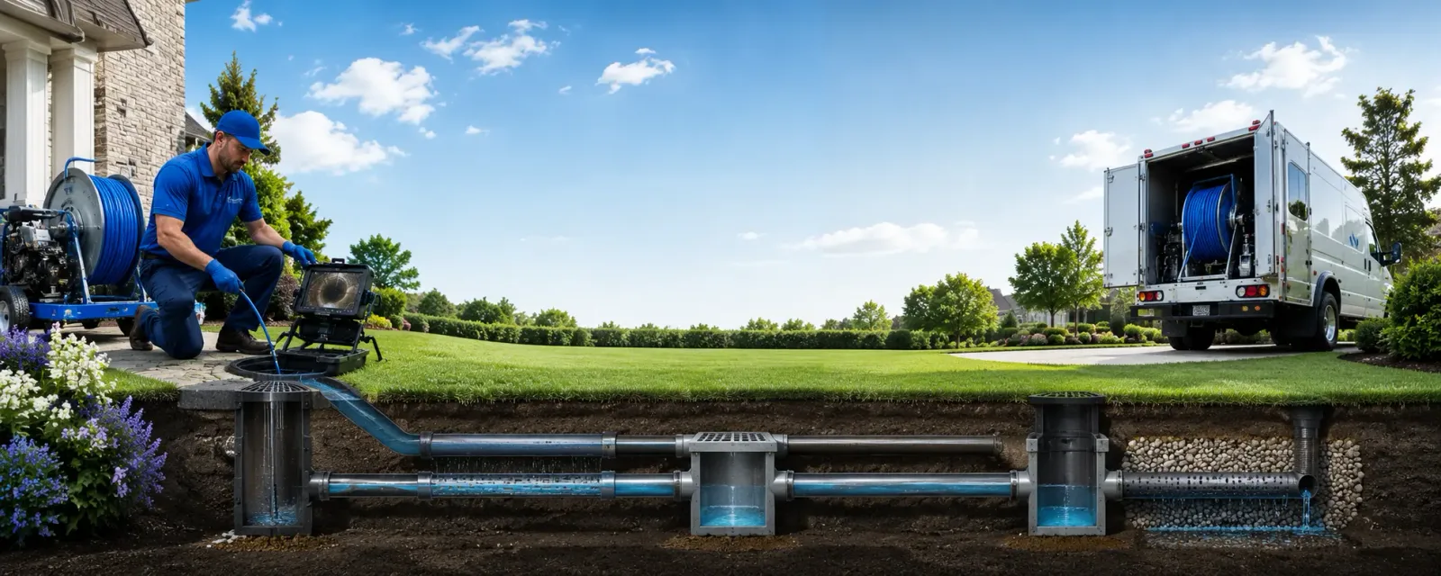 Outdoor drain cleaning information for Burt Lake, MI